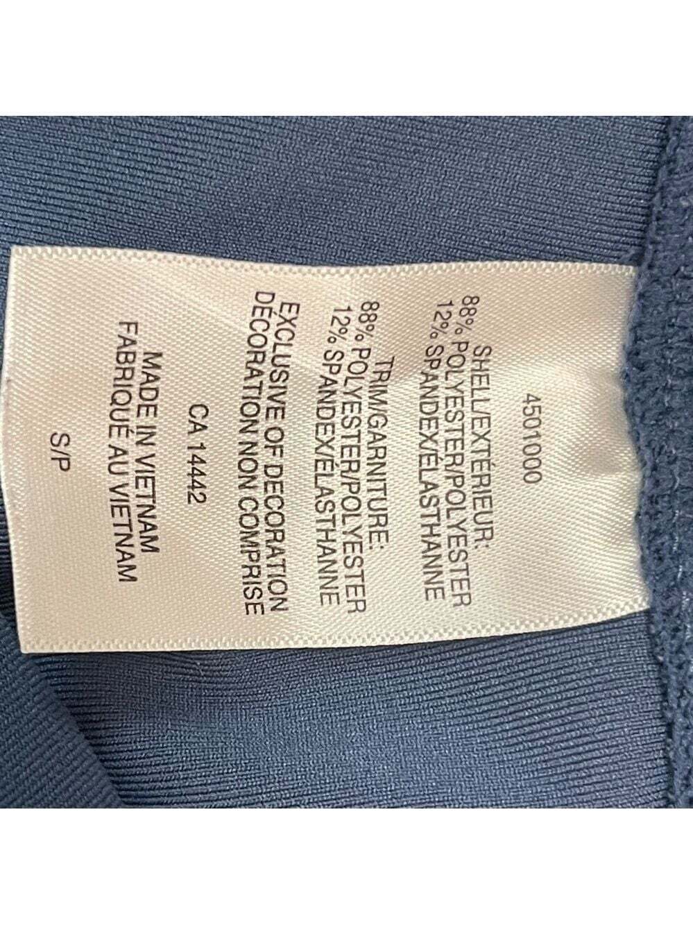Mondetta Blue Polyester Blend Stretch Skinny Mesh Pockets Yoga Pants Size Small - Picture 11 of 16